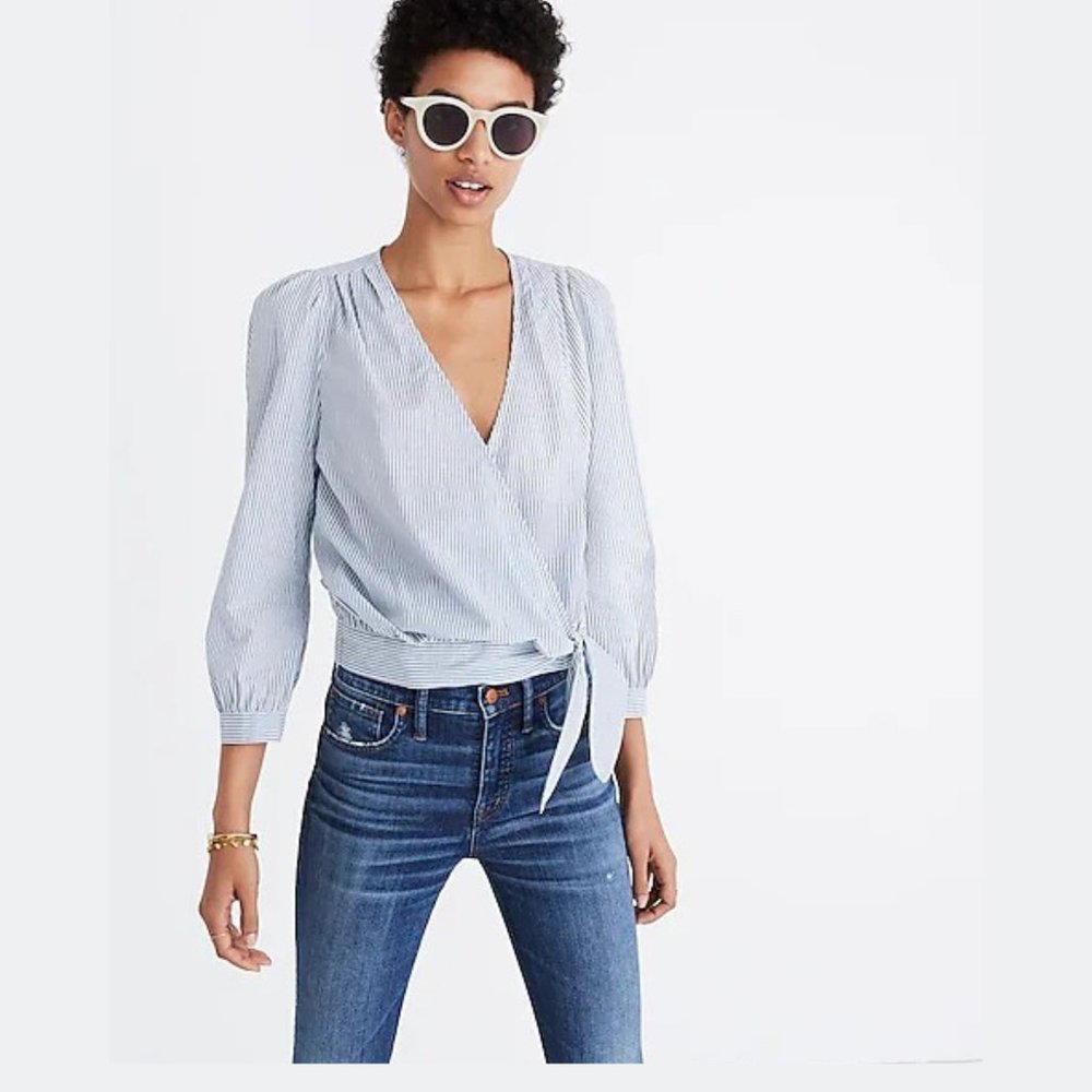 Madewell Women's Wrap Top - L